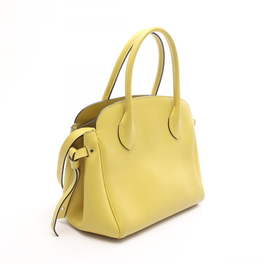 Louis Vuitton Milla Vert Acid Handbag Leather Yellow